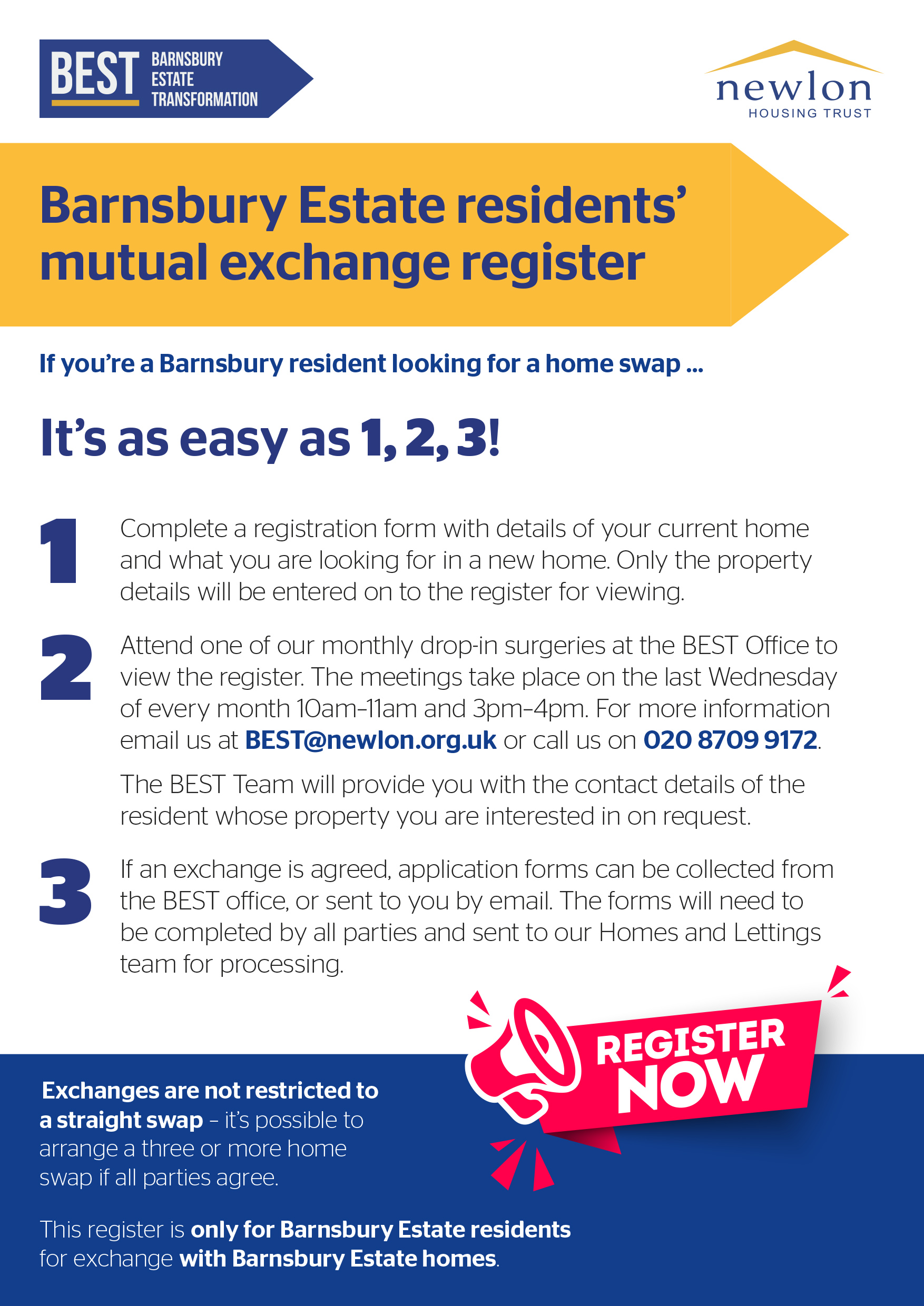 Mutual Exchange scheme MEX poster image